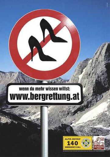 Bild zu OTS von heute - Mit diesem Plakat appellieren Bergrettung und
Generali an die Eigenverantwortung von Bergtouristen.