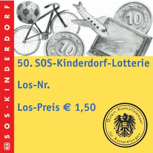 Bild zu OTS - Es winken tolle Jubiläumspreise: 1 x 50.000,- Euro in
bar und 5 x 25.000,- Euro in bar sowie viele Sachpreise, wie Reisen,
TV/Hifi Geräte oder Sportartikel. Ein Los kostet nur 1,50 Euro!
