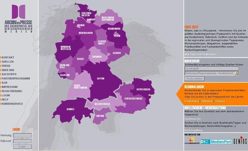 Bild zu OTS - Mit www.archivderpresse.com geht ab September 2002 eine
medienübergreifende Vertriebsplattform für deutschsprachige
Zeitungsinhalte im Internet an den Start.