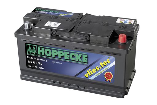 Bild zu OTS - Die vlies.tec-Batterie ist mit absorbierendem Glasvlies
(absorbing glass mat = AGM) ausgestattet, das die Füllsäure umfasst
und bindet. So wird ein Auslaufen der Flüssigkeit im Falle einer
Gehäusebeschädigung verhindert.