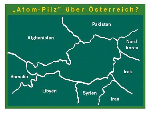 "Atom-Pilz über Österreich"