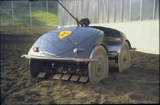 Im Bild: elektrisches Schwein in Action