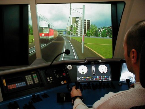 Der neue "Locomotive Interactive Simulator for the
Austrian Railways", kurz LISA-Fahrsimulator, ist derzeit weltweit der
modernste seiner Art.