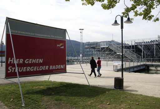 SPÖ-Kärnten startet Kampagne mit Haiders Versäumnissen, als Auftakt im Focus: Die Wörtherseebühne.