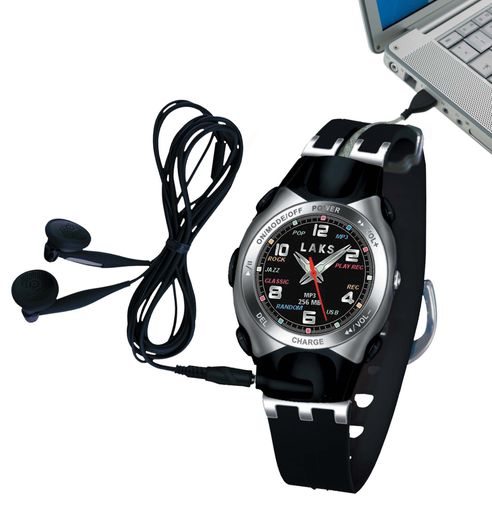 "LAKS Memory Music" mit MP3 Player und Voice Recorder
- Präsentiert bei CeBIT 2004, ab März bei LAKS.com erhältlich