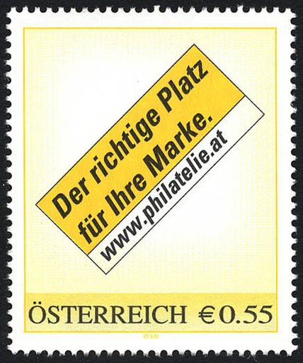 Vorschau Bild von Österreichische Post AG bringt mit "Meine.Marke" die
personalisierte Briefmarke jetzt auch für Privatkunden -
Mindestauflage 200 Stück