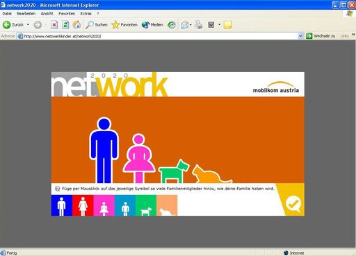 Auf der Website www.netzwerkkinder.at/network2020 von
mobilkom austria können die Kids schon vor dem Kindersymposium in
das Leben 2020 eintauchen.