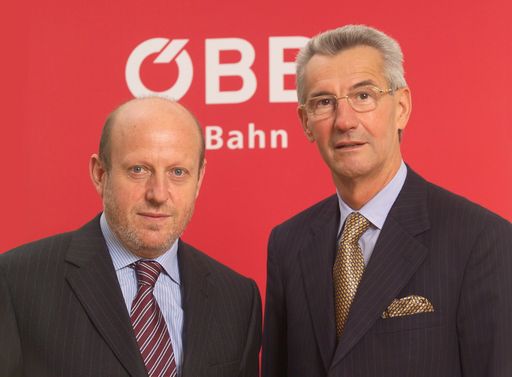 Vorschau Bild von Vorstand der ÖBB Holding AG, Vorstand der RCA AG und
Geschäftsführer der Dienstleistungs GmbH bestellt.
Im Bild: Ferdinand Schmidt (li.) und Gustav Poschalko, Vorstände
der Rail Cargo Austria AG