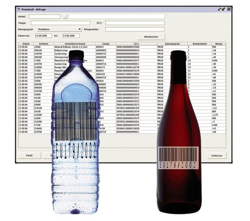  Einfache Chargenrückverfolgung mittels Metalag
178/2002: Die moderne Metalag 178/2002 Software wurde speziell auf
die Erfordernisse bei Getränkeabfüllbetrieben ausgerichtet. Mit
übersichtlicher Oberfläche läuft Metalag 178/2002 auf Funkscannern
und ermöglicht einfache Chargenverfolgung.