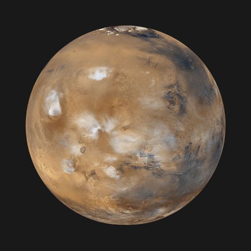 Vorschau Bild von Das Programm bietet eine Vorschau auf die
astronomischen Ereignisse des Jahres 2005, zu denen unter anderem
eine ringförmige Sonnenfinsternis über Europa und die letzte gute
Marssichtbarkeit für mehr als ein Jahrzehnt gehören. Im Bild: Mars