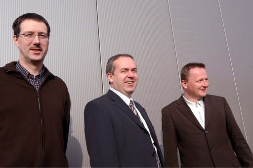 Das R+M-Team (von links): Techniker Ing. Christian
Paissler und die beiden Geschäftsführer DI Helmut Krug und Mag.
Walter Bierbaum.