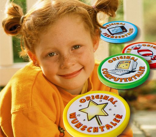 "Tina Taler" - die Währung für den Familienfrieden
unterstützt Kinder pädagogisch und spielerisch beim Abwägen ihrer
Konsumbedürfnisse.