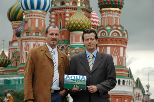  Go east! AQUAvital Geschäftsführer Leo Schriefl und
Export-Manager Michael Allesch wollen den russischen Markt erobern.