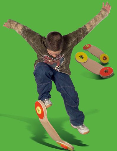  Ein Fitnesstrainer für alle Skateboard, Snakeboard,
Snowboard und Wakeboard Fans, die mit "Turn-it"  Balance,
Beweglichkeit und Geschicklichkeit trainieren möchten.