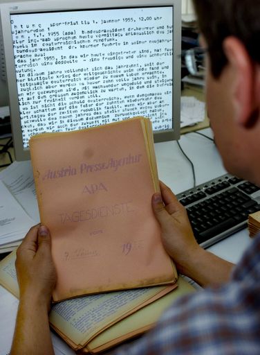 Mit dem Historischen Archiv der APA - Austria Presse
Agentur sind Schüler und Schülerinnen am Puls der Zeitgeschichte.