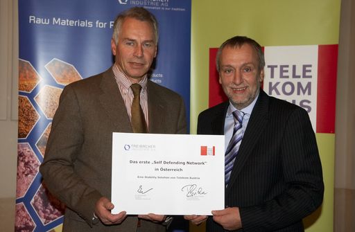 IT-Security der nächsten Generation von Telekom
Austria für Treibacher Industrie AG