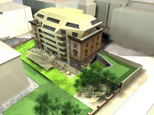 Neubau und Sanierung als Symbiose: Die ehemalige
Bundesanstalt für Pflanzenschutz und Samenprüfung in der
Alliiertenstraße 1, Wien Leopoldstadt wird zu "SAMBA", dem
GEWOG-Siegerprojekt des Bauträgerwettbewerbes.