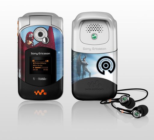 Exklusive bei T-Mobile: Sony Ericsson W300i Robbie
Williams Edition
