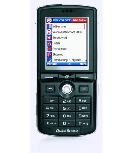  Ab sofort sind die "Polyglott WM Guides" für das
Handy verfügbar. Diese Applikationen enthalten alle wichtigen
Informationen zu den 12 Austragungsorten der Fu§ball-WM in
Deutschland. Pünktlich zur Weltmeisterschaft präsentiert der
Polyglott Verlag, ein Tochterunternehmen der Langenscheidt KG,
München, alle Infos aktuell und Handy-gerecht.