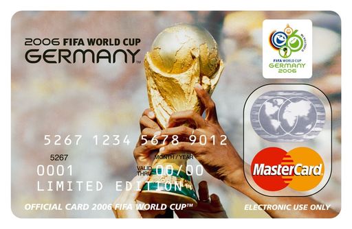  Die limitierte FIFA WORLD CUP GERMANY(TM) Prepaid MasterCard