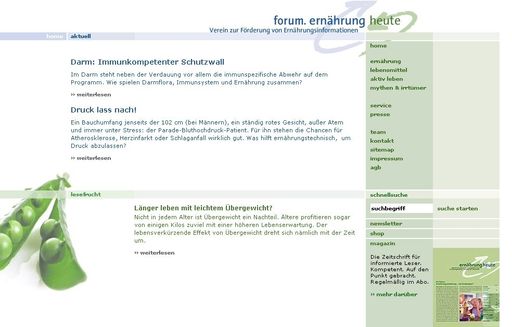 Neuer Internetauftritt des forum. ernährung heute
Aktuellste Informationen, noch mehr Hintergrundwissen und ein umfangreiches Service-Angebot bietet www.forum-ernaehrung.at