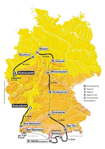  Streckenkarte Deutschland Tour 2006