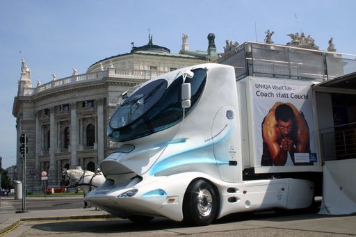 Der neue UNIQA VitalTruck, designed by Colani