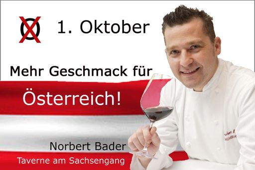 Küchenchef und Haubenkoch Norbert Bader fordert mehr Geschmack für Österreich