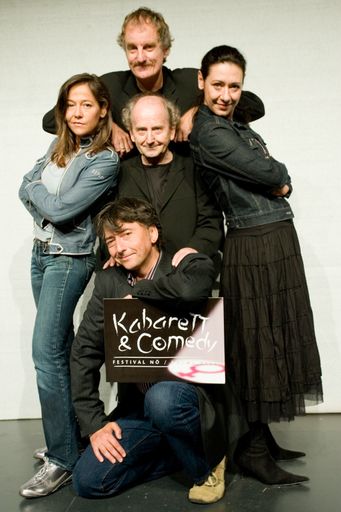 3. Auflage des Kabarett & Comedy-Festivals von 27. Oktober bis 10. November. Im Bild: Intendant Günter "Mo" Mokesch, Andrea Händler, Monica Weinzettl, Muckenstrunz & Bamschabl
