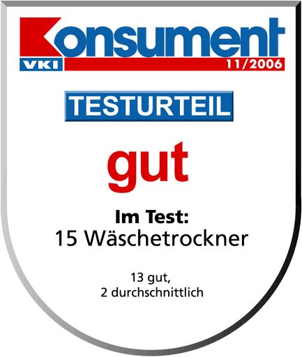Vorschau Bild von Werbeplakette Konsument 11/2006 Test Wäschetrockner