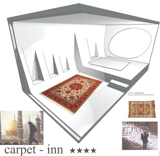  carpet-inn, platz 1 Ðenglputzeder
prämierter Hotelzimmer-Entwurf von Michael Englputzeder