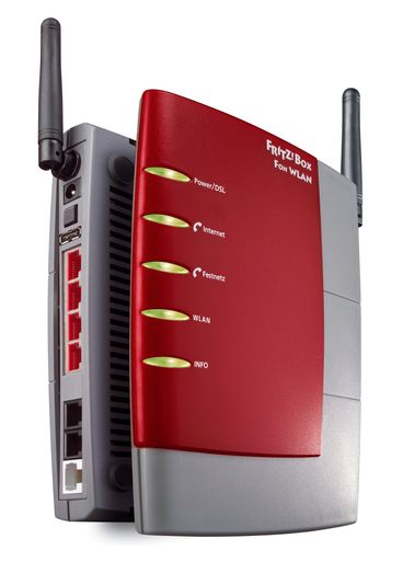 FRITZ!Box Fon WLAN 7140 von AVMFRITZ!Box Fon WLAN 7140 ist ab sofort für 189 Euro im Handel erhältlich. Das neueste FRITZ!Box Modell von AVM vereint VoIP-Telefonanlage, WLAN-Router und DSL-Modem in einem Gerät. Der USB-Anschluss stellt Drucker und Speicher im Netzwerk zur Verfügung, und WLAN-Funkverbindungen sind ab Werk mit WPA sicher verschlüsselt.