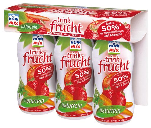  NÖM Mix Trinkfrucht, konzentriertes Obst und Gemüse, verfeinert mit etwas Magerjoghurt, ist ab sofort in den Kühlregalen erhältlich!
