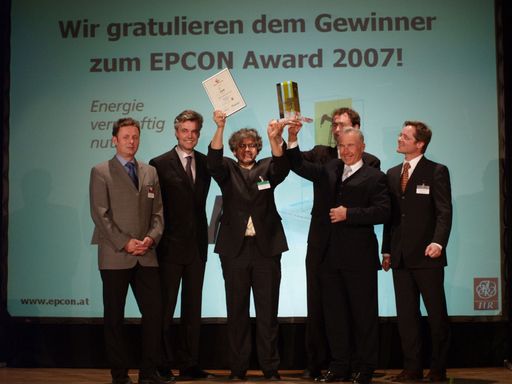 v.l.n.re.: Franz Lamprecht, Energiewirtschaftliche Tagesfragen, Arne Johannsen, WirtschaftsBlatt, Dr. Andreas Oberhammer, EVN, Ing. Martin Fries, EVN, Dr. Burkhard Hofer, EVN, Mag. Manfred Hämmerle, IIR
