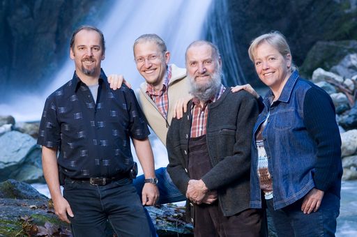  im Bild v.l.n.r.: Hansi, Heribert, Johann, Hanni Grander