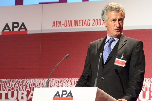 Vorschau Bild von Wolfgang Vyslozil, Vorsitzender der Geschäftsführung der APA - Austria Presse Agentur, am APA-OnlineTag im ORF-Zentrum in Wien. 8. Mai 2007