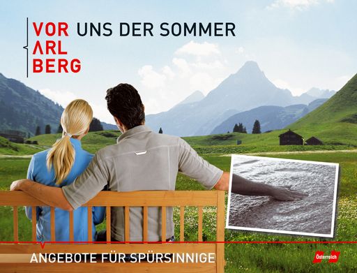 Vorschau Bild von Vorarlberg Tourismus schafft diesen Sommer einen besonders sinnlichen Zugang zur beeindruckenden Bergwelt des Landes. "Spürsinnig" ist das Motto. Statt schweißtreibender Gipfelstürme steht das entspannende, inspirierende Erlebnis am und auf dem Berg im Mittelpunkt - sei es bei einer Barfußwanderung, beim eigenhändigen Sammeln und Zubereiten eines Kräutertees oder auf erhebenden Panoramawegen.