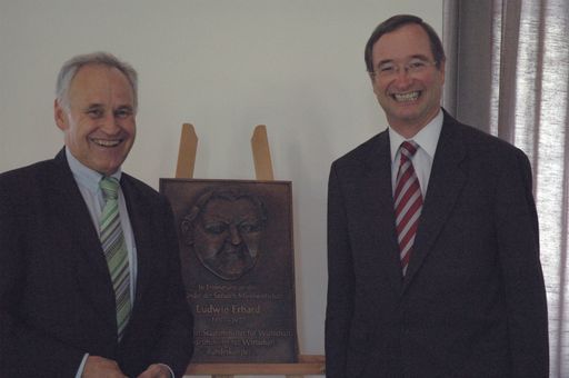 Bayern unterstützt Österreich beim Brenner-Basis-Tunnel: Bayrischer Wirtschaftsminister Erwin Huber und WKÖ-Präsident Christoph Leitl.