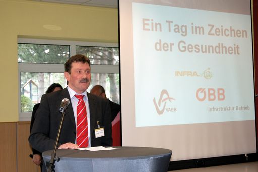 Gottfried WINKLER, Obmann der VAEB und Vorsitzender des Zentralbetriebsrats der ÖBB-Infrastruktur Betrieb AG