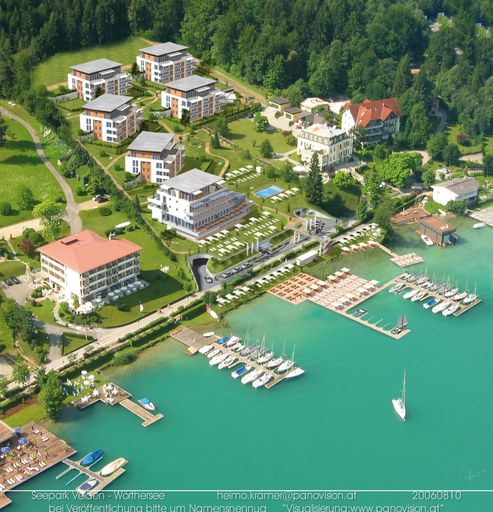  Zur offiziellen Eröffnung des Werzer's****plus Hotel Garni Velden am 2. Juni 2007 gibt es die ersten Fotos vom neuen Haus. Im Bild: Seepark.