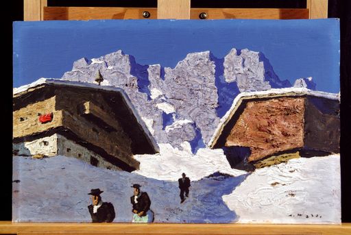  Walde, Häuser im Gebirge