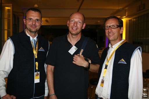 Josef Schirgi, Franz Aichinger (Passauer Neue Presse), Dr. Franz Tschiderer bei der Präsentation der "Abenteuerberge"