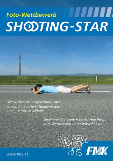 FMK-Foto-Wettbewerb sucht "Shooting-Star" - Plakat: Linie B, Grafik-Design & Kommunikation - Wien, www.linieb.at