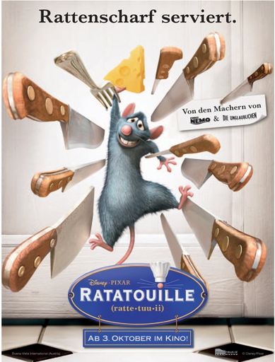  Internet-Casting für RATATOUILLE - Disney's Buena Vista International (Austria) versteigert  Mini-Sprechrolle zugunsten des WWF Österreich