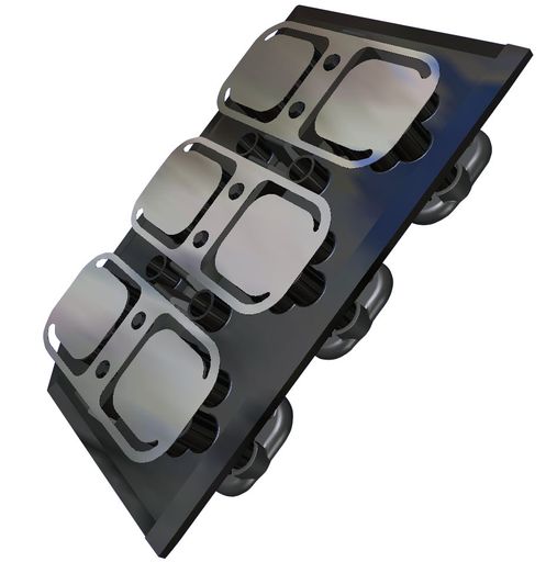 Die POLYTEC GROUP präsentierte auf der IAA 2007 ein neu entwickeltes Ölabscheide-System POLYSWIRL (TM) für Diesel- und Ottomotoren. Im Bild: POLYSWIRL(TM) 3-fach System