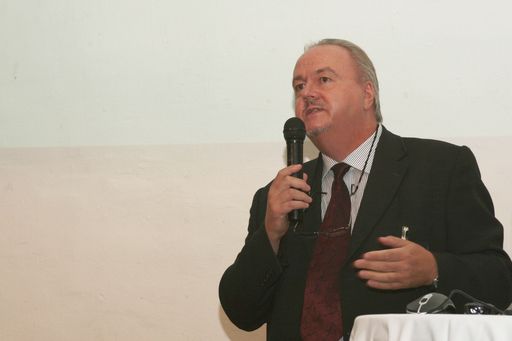 Gerhard Hinterleitner, Geschäftsführer von APA-PictureDesk, beim Launch des neuen Portals der Bildagentur im WUK-Projektraum.