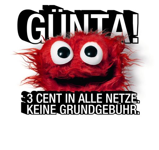 Hallo! Mein Name ist Günta! mit A zum Schluss, weil ich der gün-stigste Ta-rif Österreichs bin.