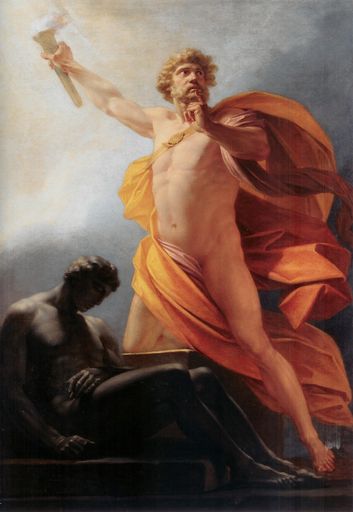 Vorschau Bild von Prometheus entzündet die Fackel von Heinrich Füger