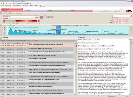 Mit dem Launch des neuen AOM-Web 6.0 Vision stehen sämtliche Bonus-Features der Windows-Applikation, wie die Themenvisualisierung, auch in der Internet-Version zur Verfügung.