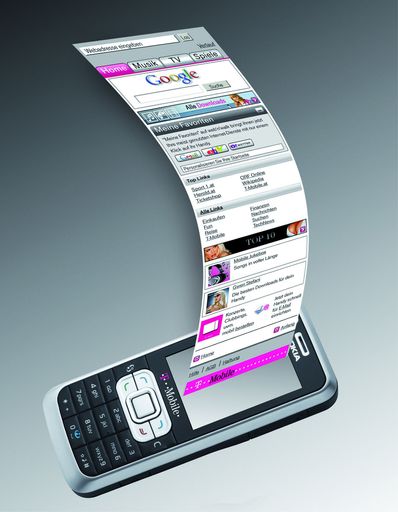 T-Mobile web'n'walk neu mit personalisierbarer Startseite.